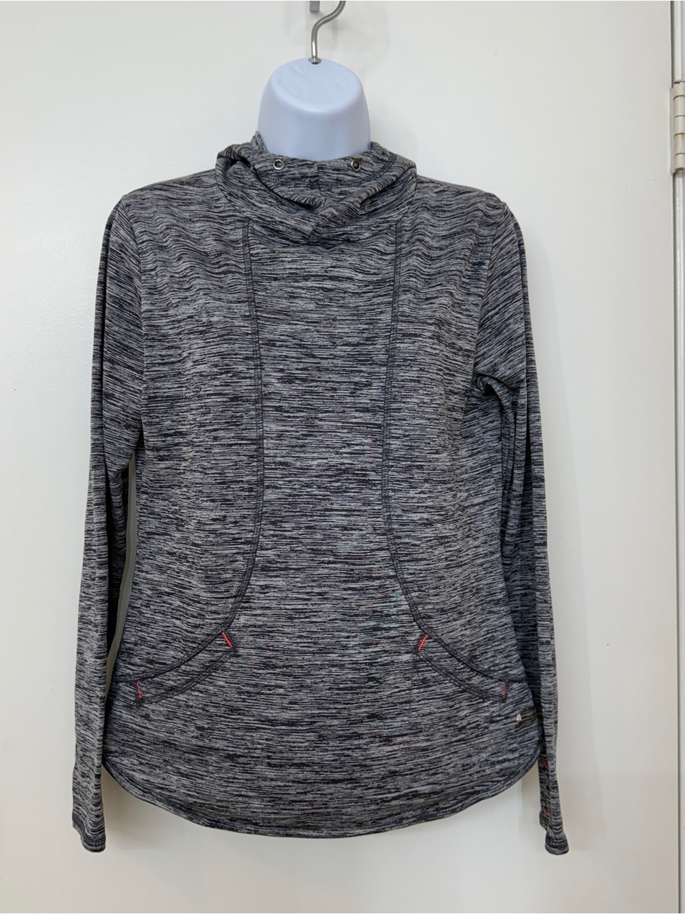 Skechers Sport Womens Size Medium Grey Heather Pullover Hoodie Sweatshirt